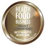 Highly Commended i kategorien Best Beauty & Bodycare fra Health Food Business