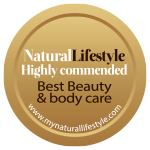 Highly Commended i kategorien Best Beauty & Body Care fra Natural Lifestyle