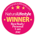 Vinder af Best Body and Personal Care ved Natural Lifestyle Awards 2012