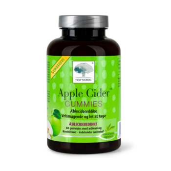 New Nordic Apple Cider™ Gummies med æblecidereddike, bidrager til at opretholde en normal fordøjelse.