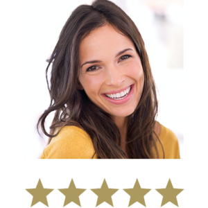 dida™ 1 Young Woman smiling with five stars beneath
