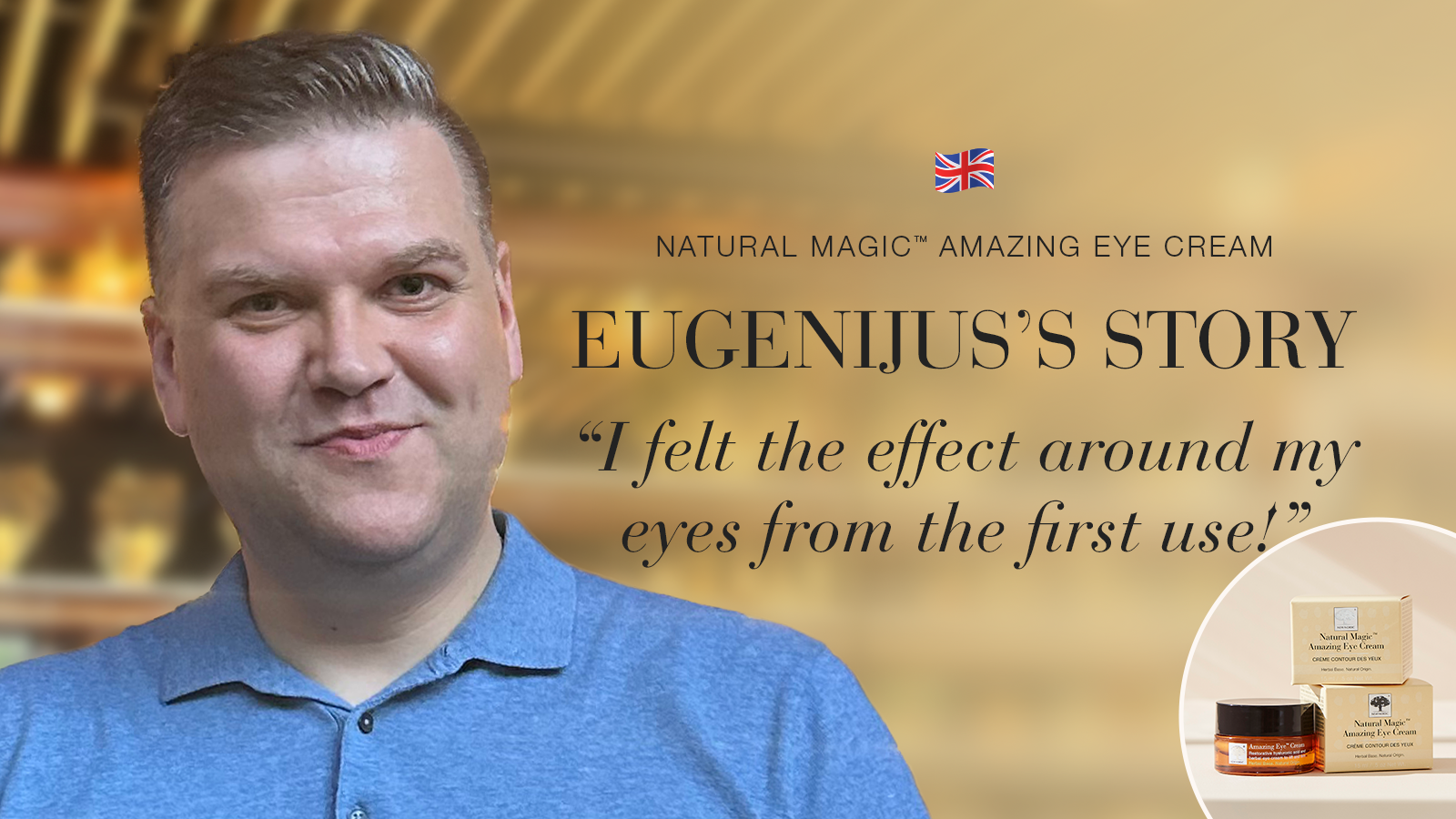 Natural Magic: How I Beat Oily Skin and Fine Lines 14 Natural Magic anti-ageing skin care testimonial Eugenijus's story quote