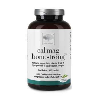 New Nordic Cal Mag Bone Strong™ med calcium, magnesium samt vitamin D og K, hjælper med at bevare sunde knogler.